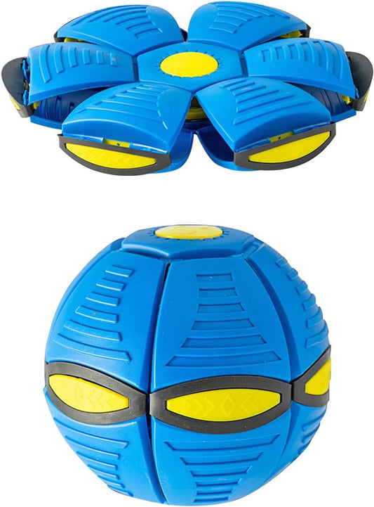 Magic Flying Saucer Ball Toy for Dogs - LED Lights, Outdoor Fun