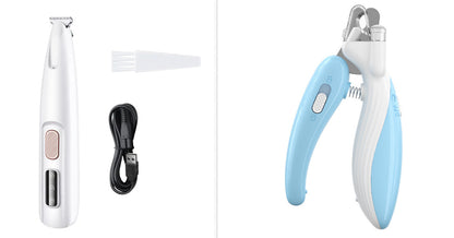 Pet Hair Trimmer: Safe, Waterproof, LED-Lit